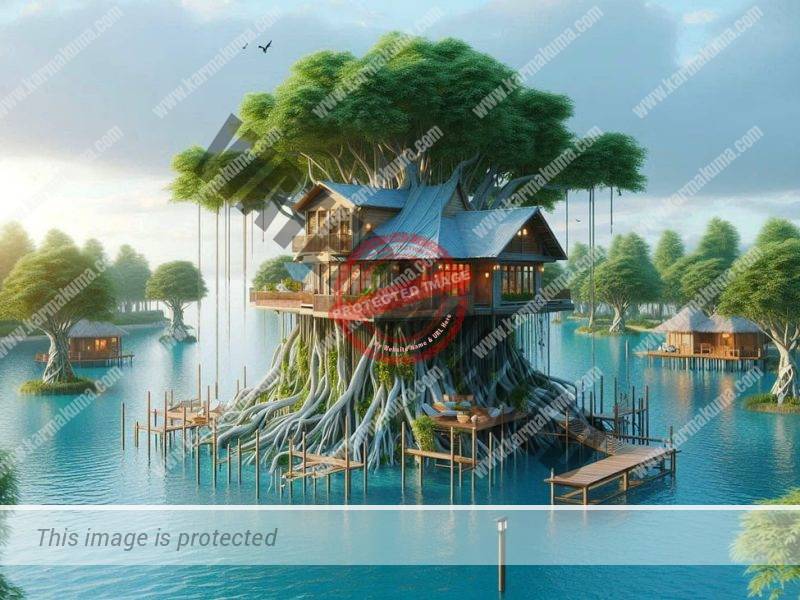 lake, house, tree-9086285.jpg